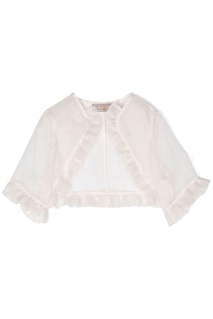 Ruffled-trim organza cardigan LA STUPENDERIA KIDS | CJGH74O23.